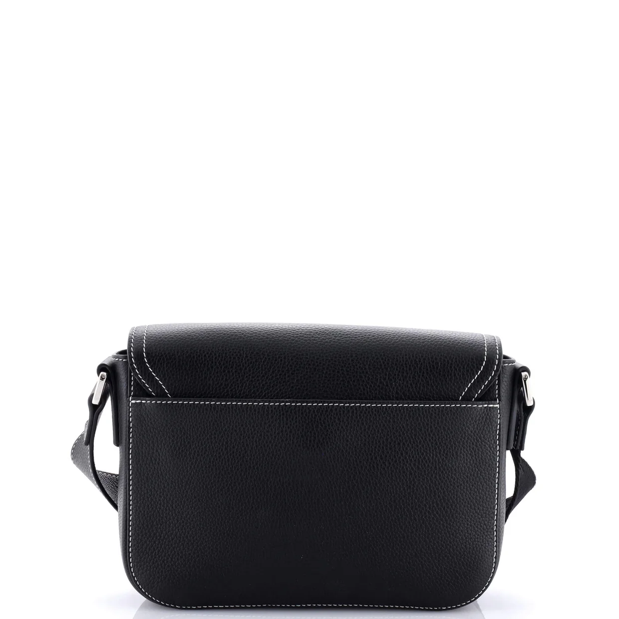 Saddle Buckle Flap Messenger Bag Leather Mini - Deep Luxury