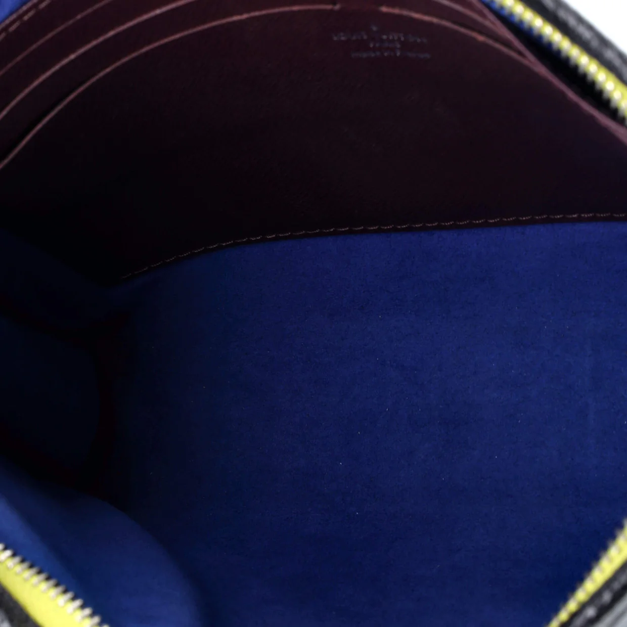 Pochette Voyage Epi Leather with Damier Graphite MM - Deep Luxury
