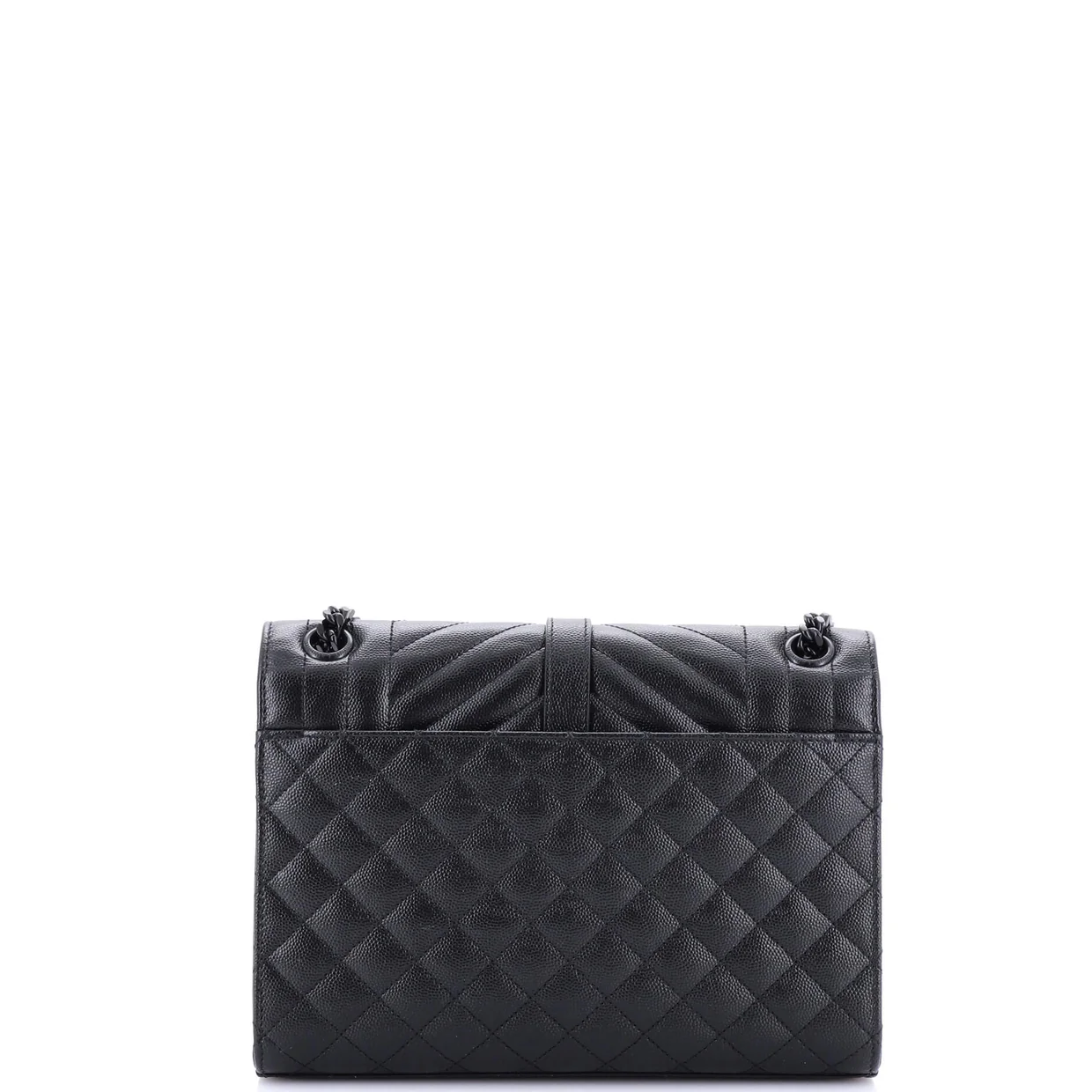 Classic Monogram Envelope Satchel Mixed Matelasse Leather Medium - Deep Luxury