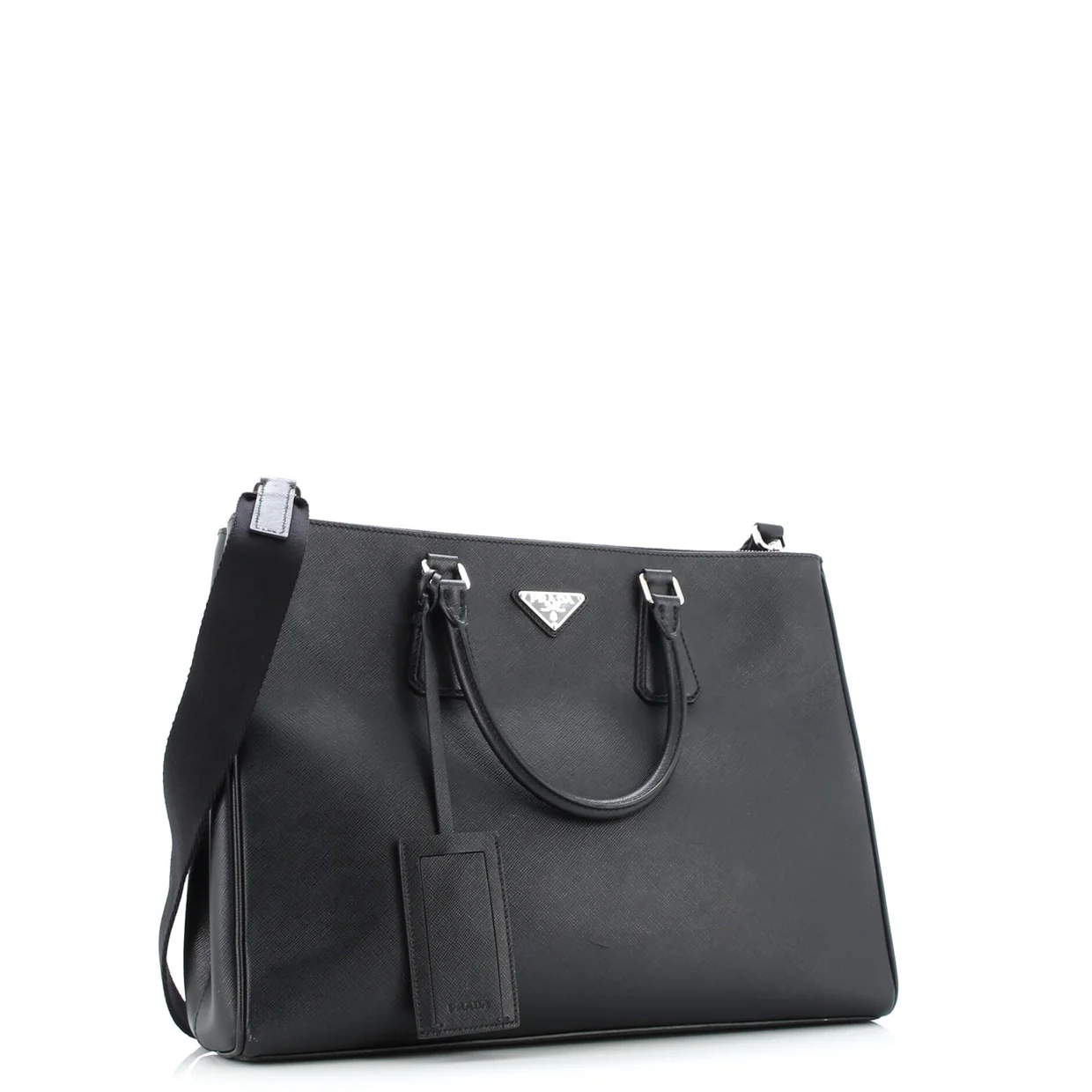 Cuir Double Tote Saffiano Leather Large - Deep Luxury