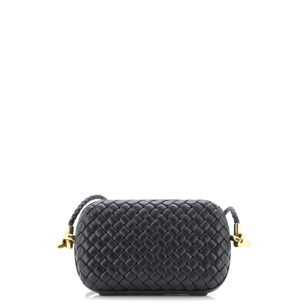 Knot Minaudiere on Strap Intrecciato Leather - Deep Luxury