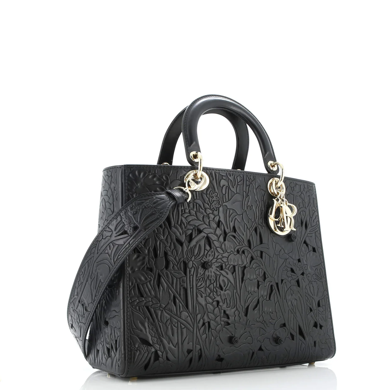 Lady Dior Bag Laser Cut Leather Large - Deep Luxury