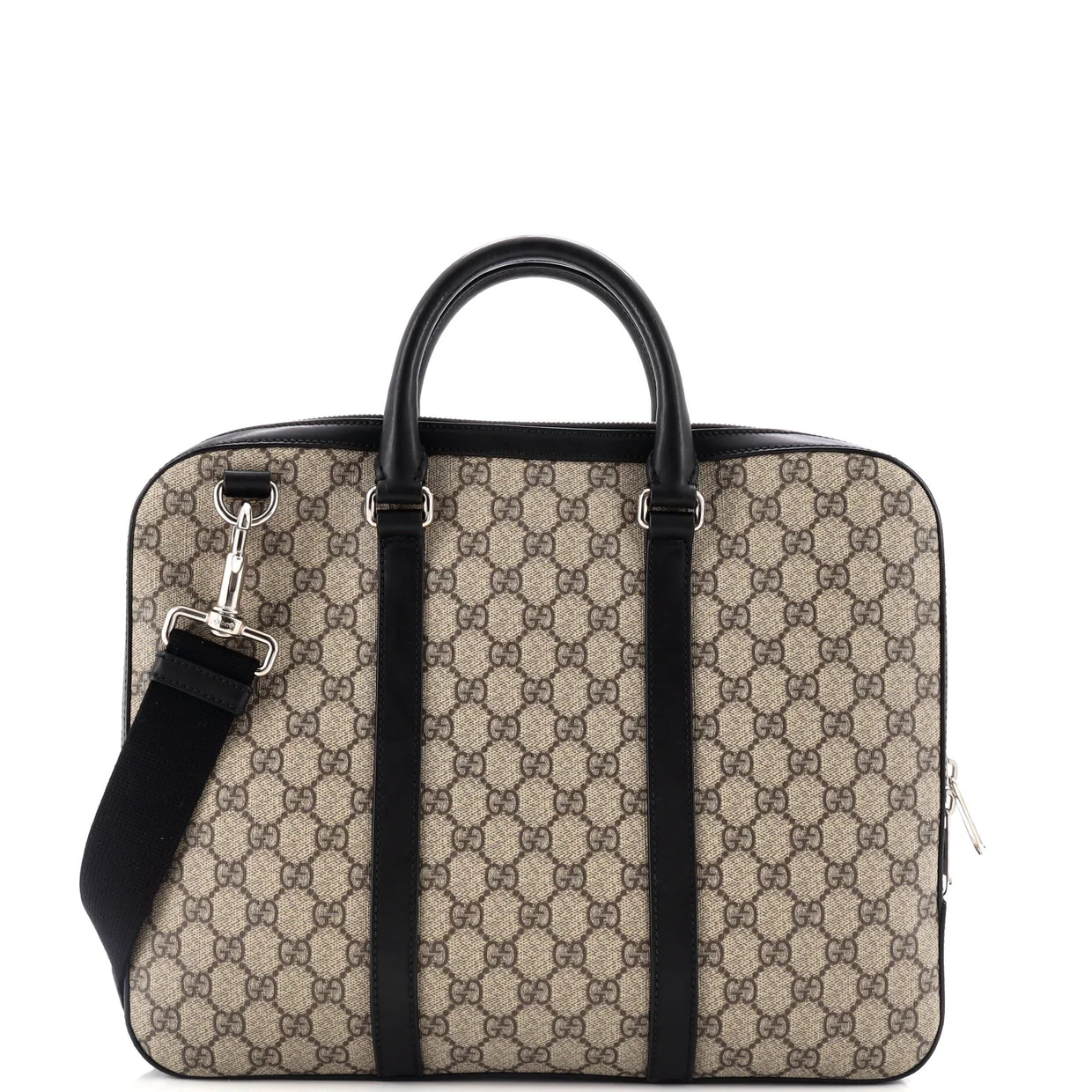 Convertible Zip Around Briefcase GG Coated Canvas Medium - Deep Luxury