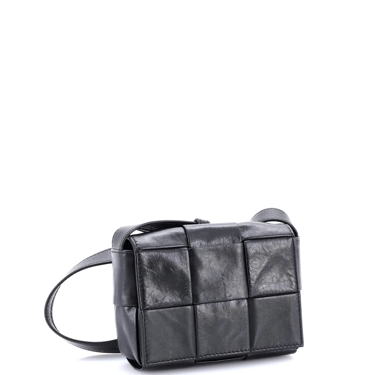 Cassette Crossbody Bag Maxi Intrecciato Leather Candy - Deep Luxury