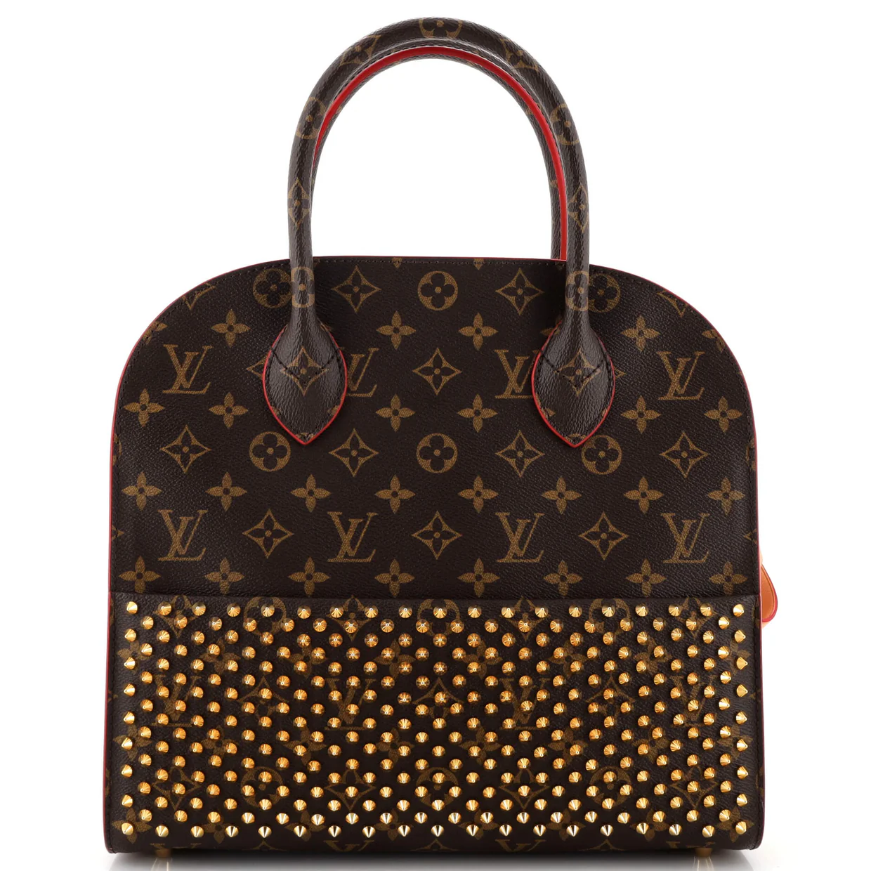 x Christian Louboutin Shopping Bag Calf Hair and Monogram Canvas - Deep Luxury