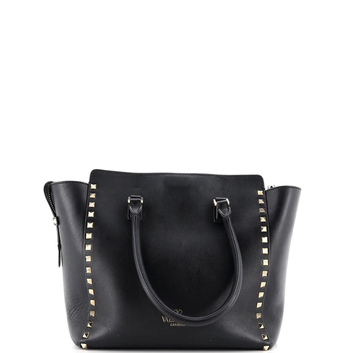 Rockstud Tote Rigid Leather Medium - Deep Luxury