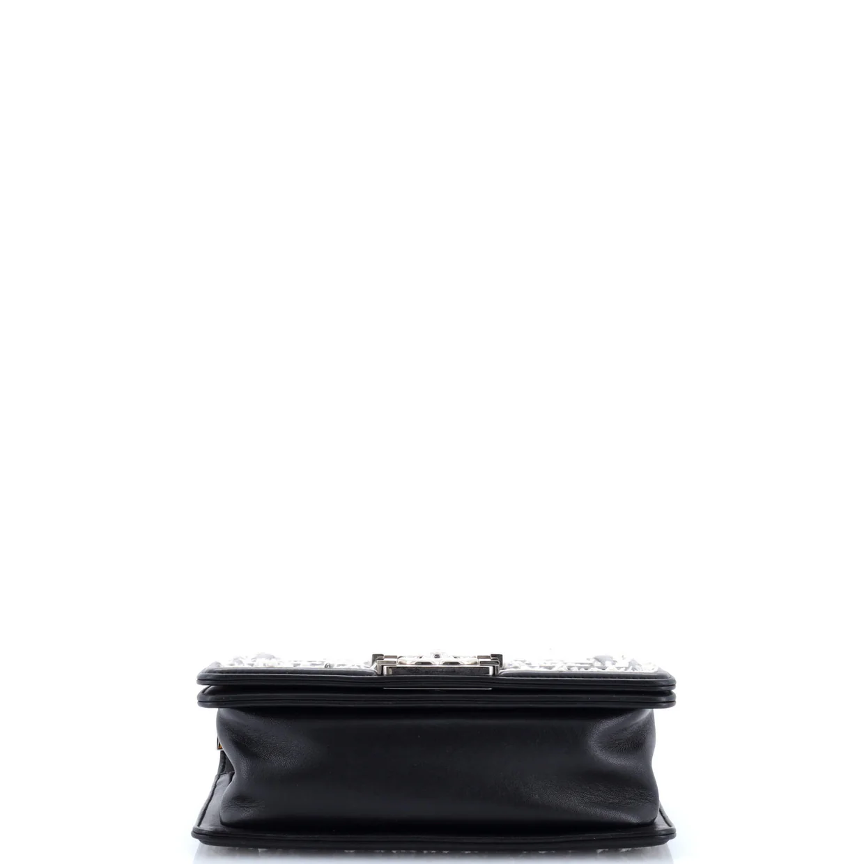 Boy Flap Bag Lambskin with Quilted Tweed and Sequins Small - Deep Luxury