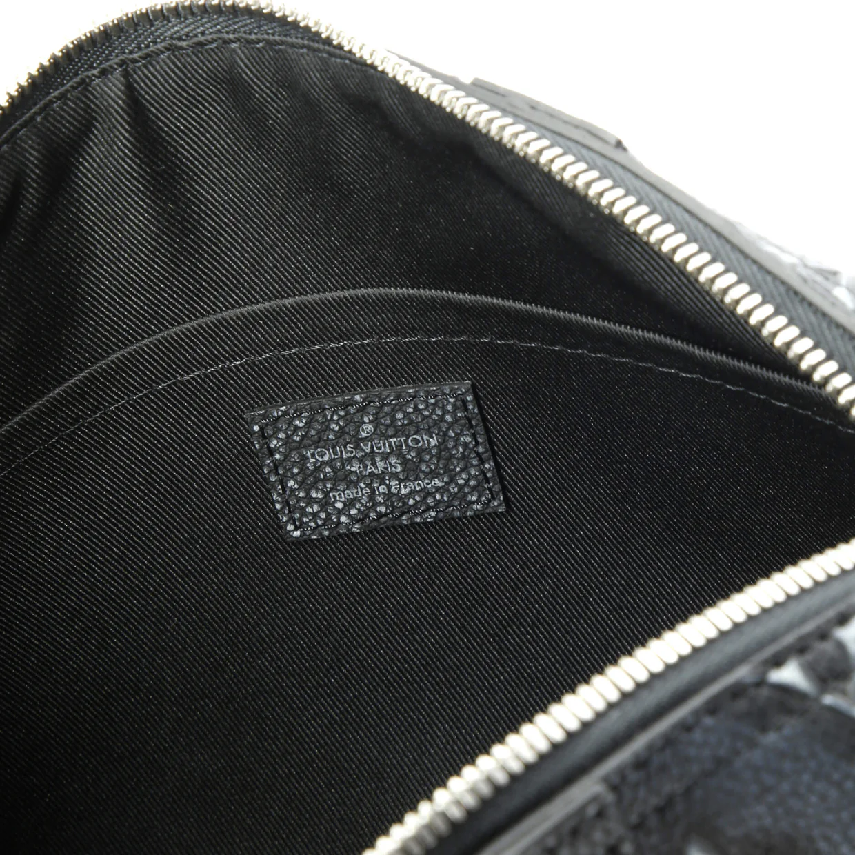 City Keepall Bag Faded Monogram Debossed Leather - Deep Luxury