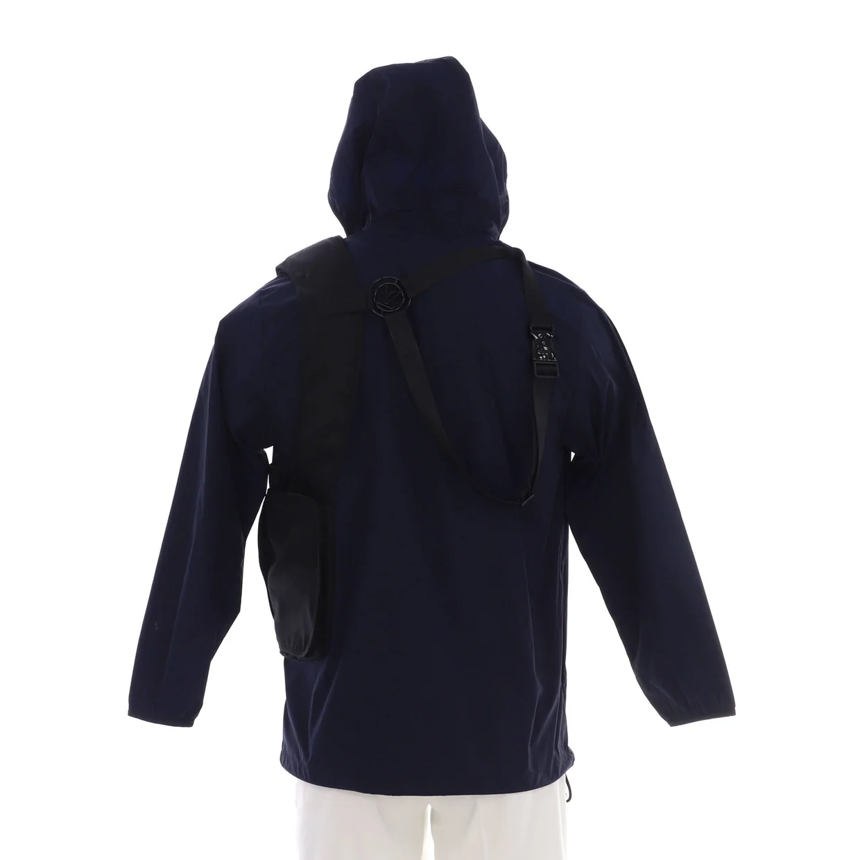 Men's Hooded Sling Bag Windbreaker Polyamide - Deep Luxury