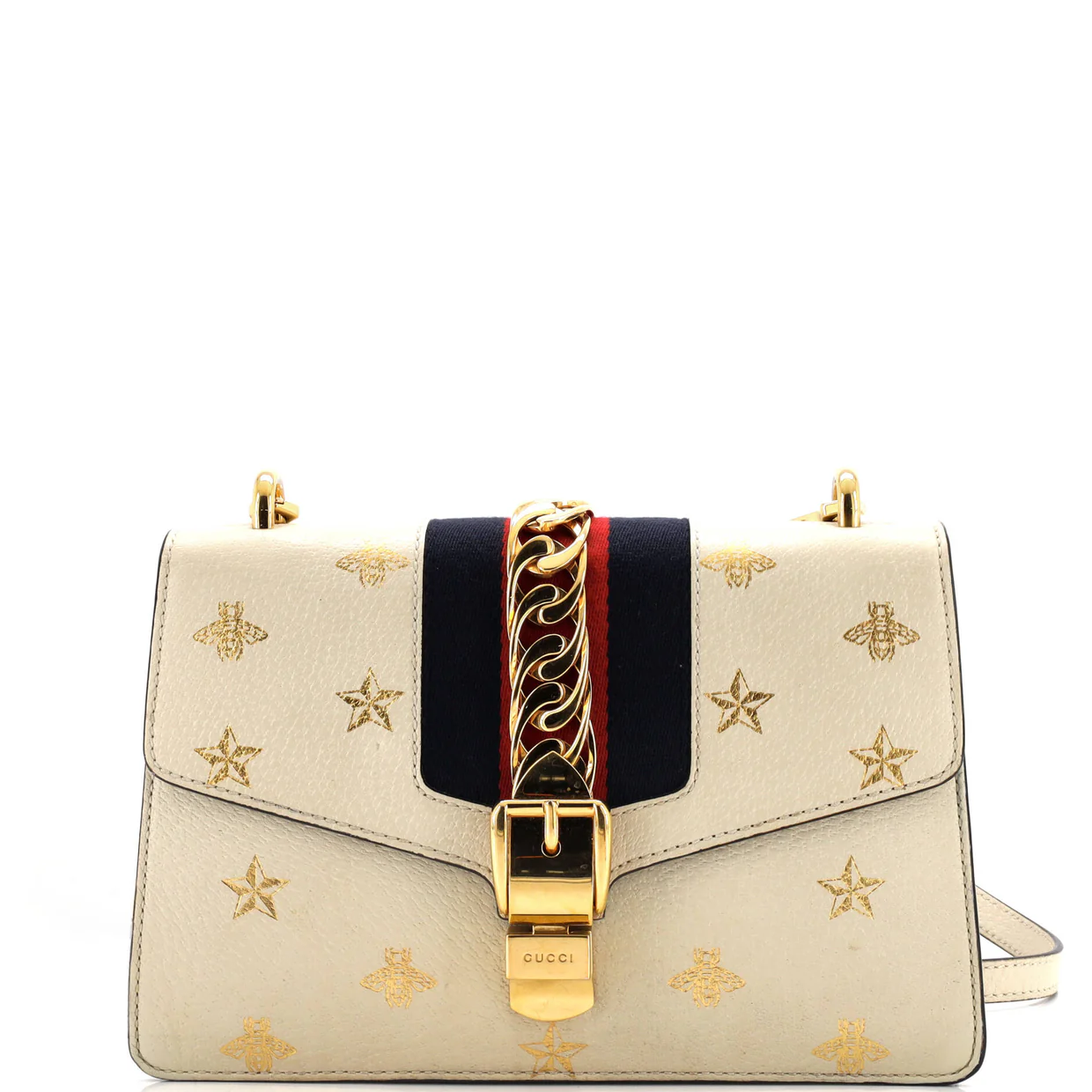 Sylvie Shoulder Bag Printed Leather Small - Deep Luxury