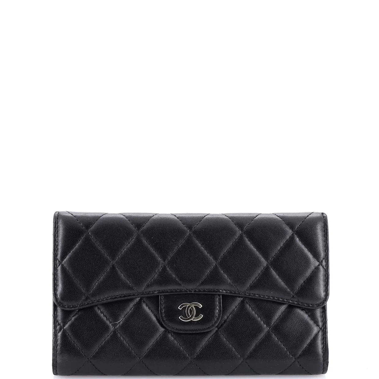 L-Flap Wallet Quilted Lambskin Long - Deep Luxury