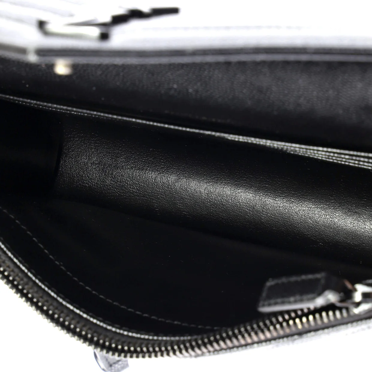 Classic Monogram Wallet on Chain Matelasse Chevron Leather Small - Deep Luxury