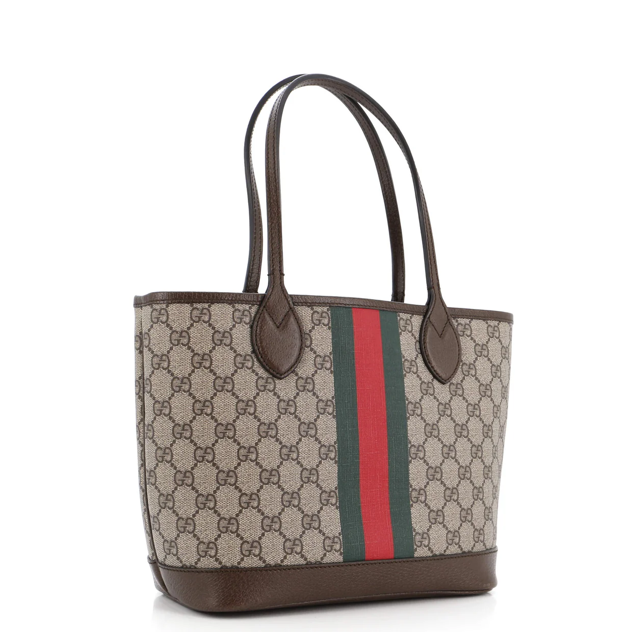 Ophidia Open Shopping Tote GG Coated Canvas Small - Deep Luxury