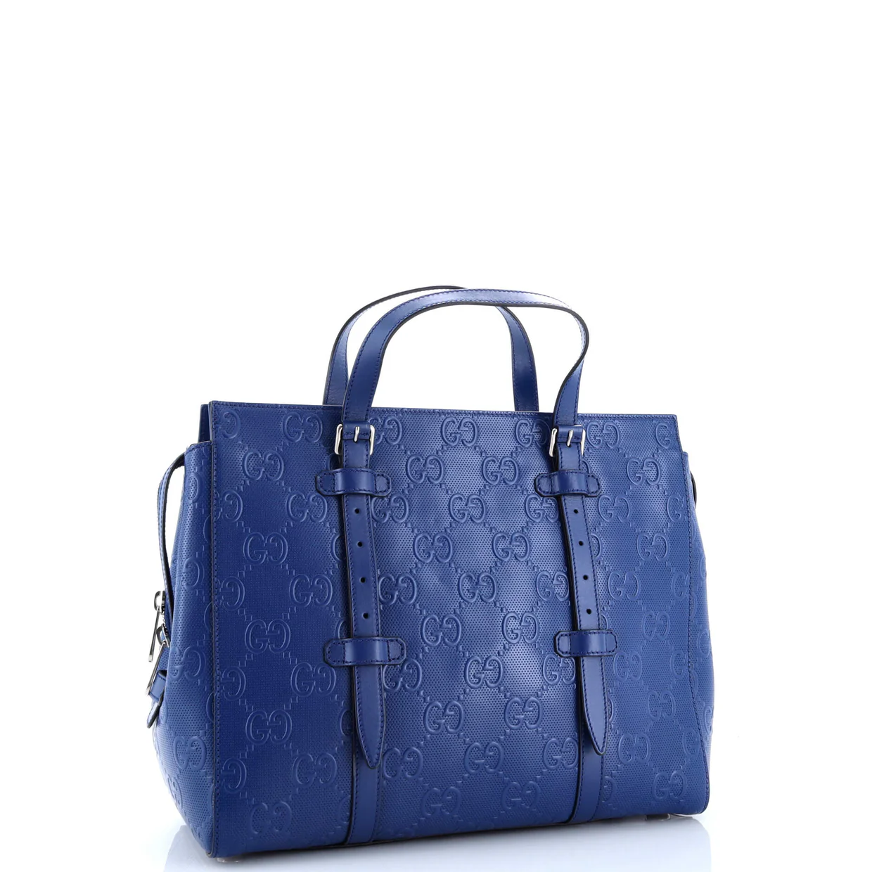 Tote Bag GG Embossed Perforated Leather - Deep Luxury