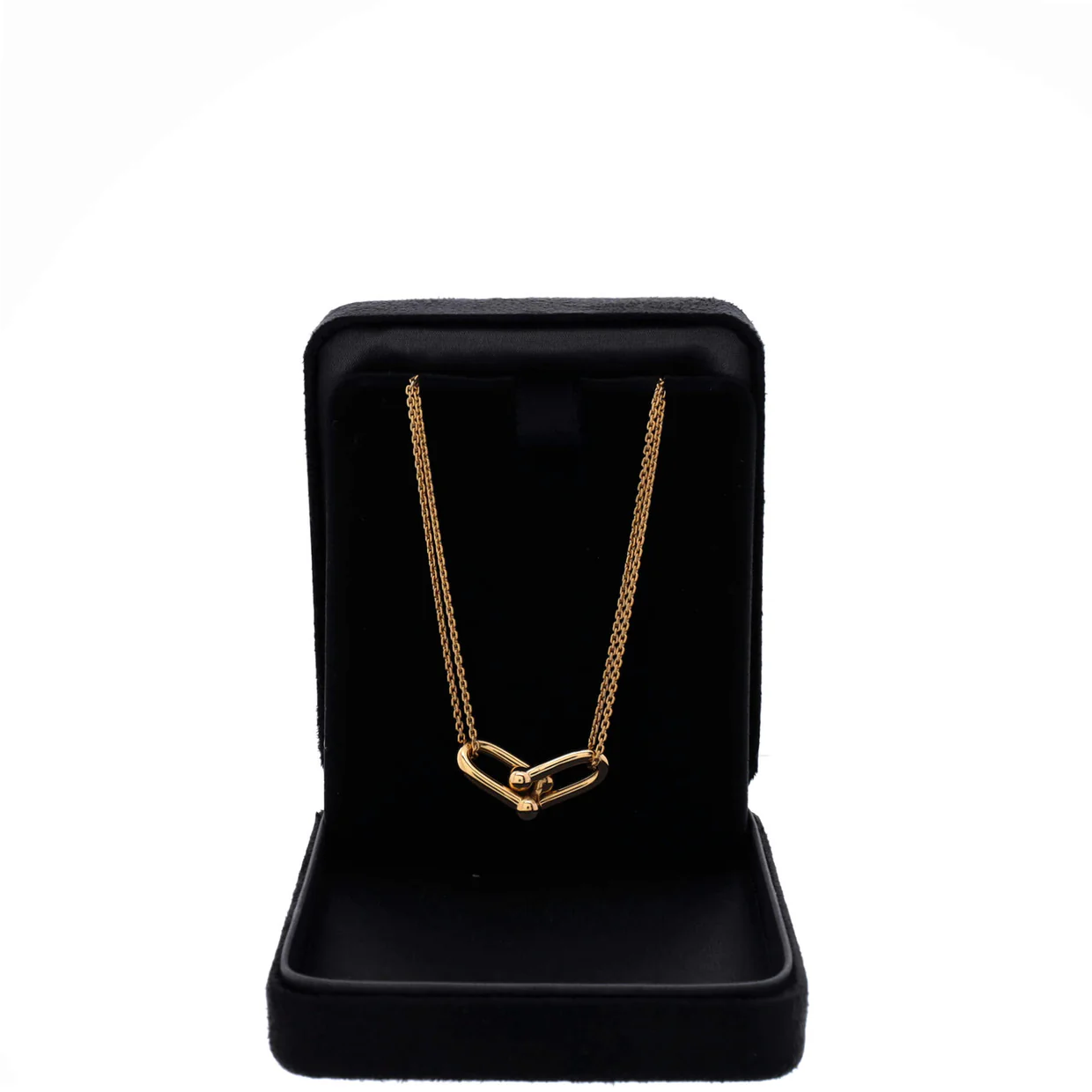 HardWear Double Link Pendant Necklace 18K Yellow Gold - Deep Luxury