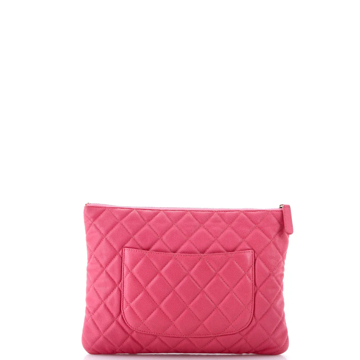 O Case Clutch Quilted Caviar Medium - Deep Luxury