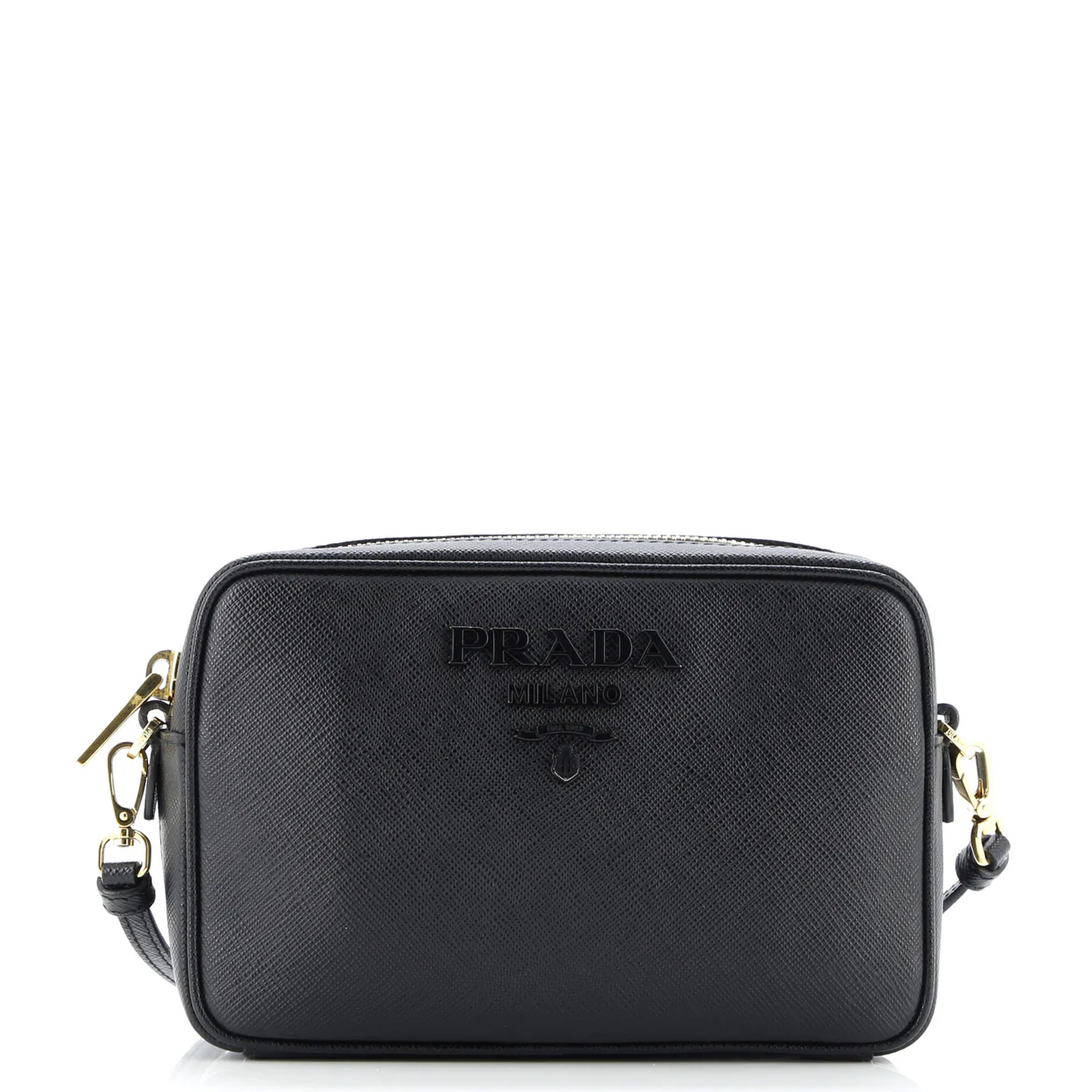 Monochrome Camera Bag Saffiano Leather Small - Deep Luxury