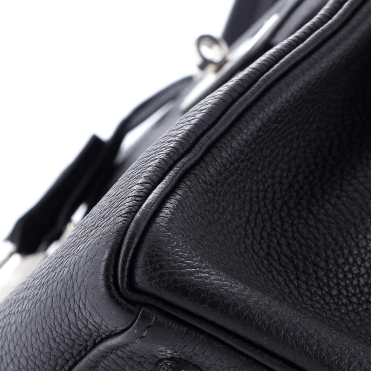 Kelly Handbag Noir Togo with Palladium Hardware 28 - Deep Luxury