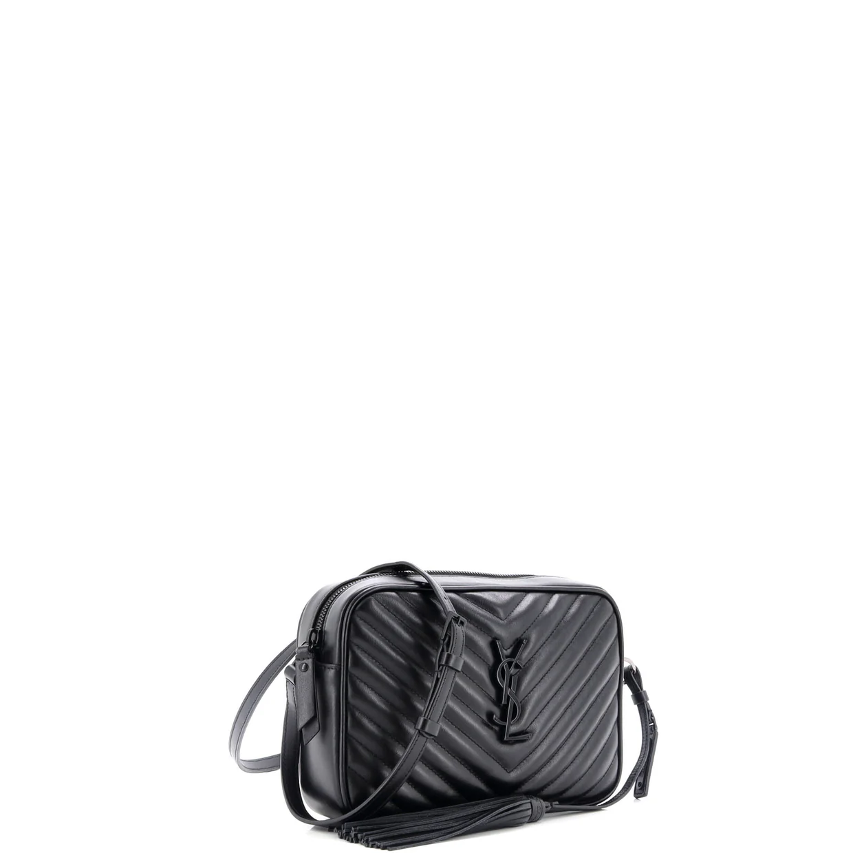Lou Camera Bag Matelasse Chevron Leather Small - Deep Luxury