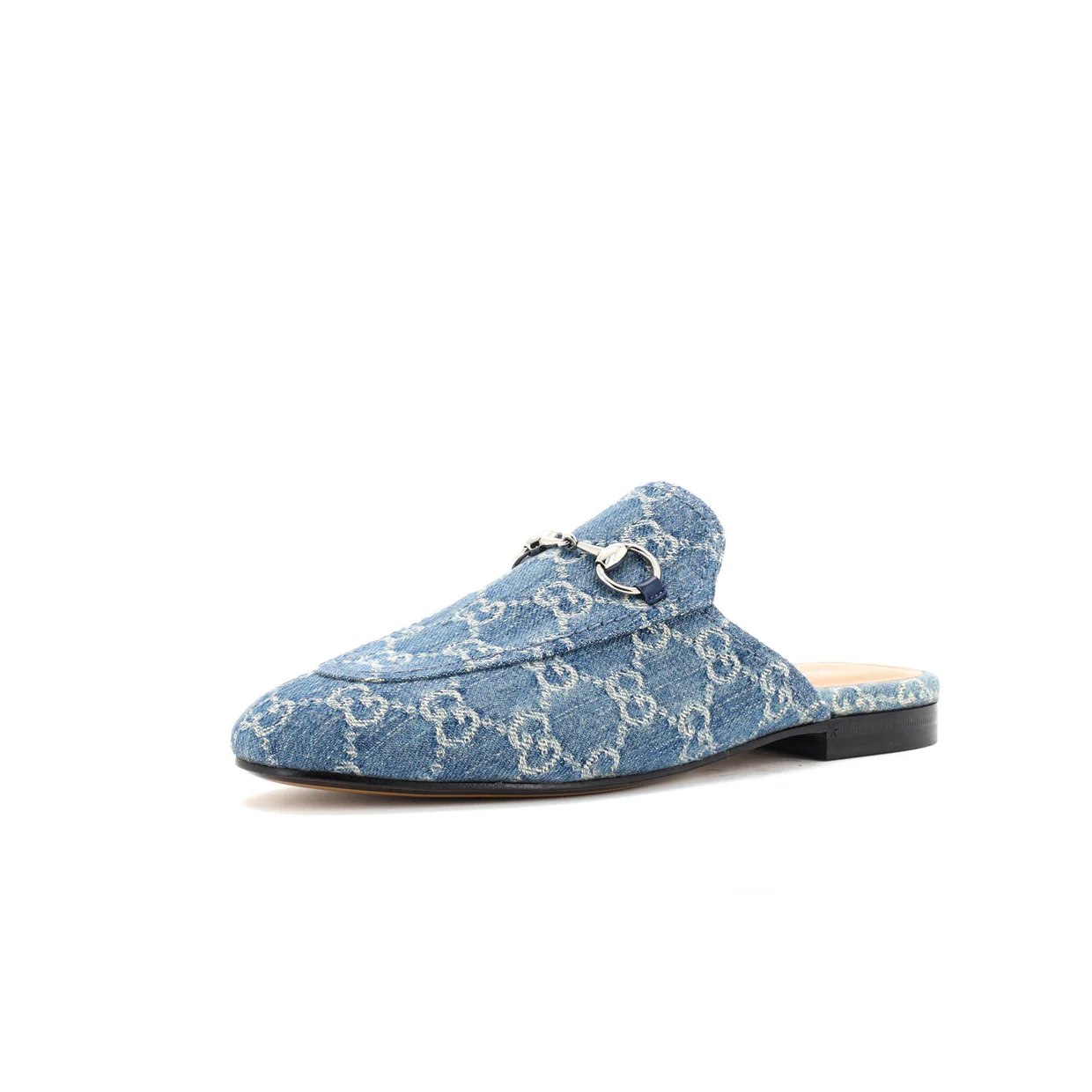 Women's Princetown Mules GG Denim - Deep Luxury