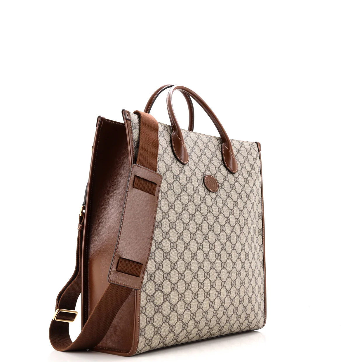 Interlocking G Tote GG Coated Canvas Vertical - Deep Luxury