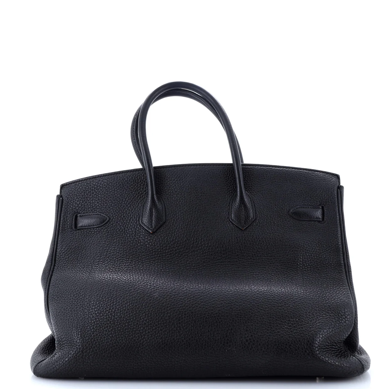 Birkin Handbag Noir Clemence with Palladium Hardware 35 - Deep Luxury