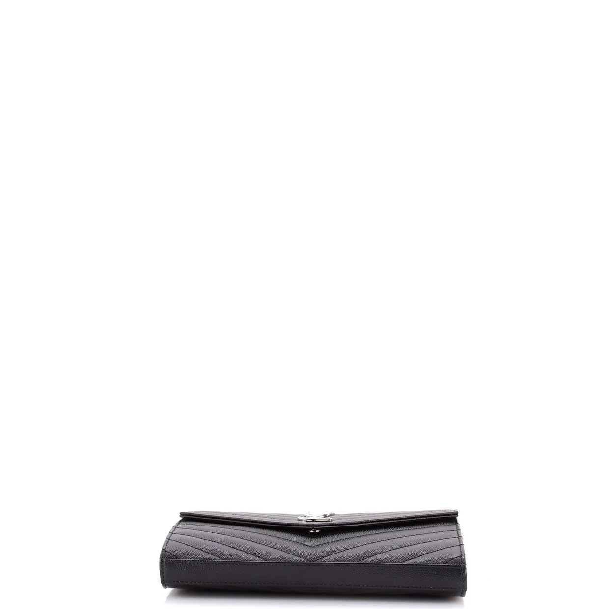 Classic Monogram Wallet on Chain Matelasse Chevron Leather Medium - Deep Luxury