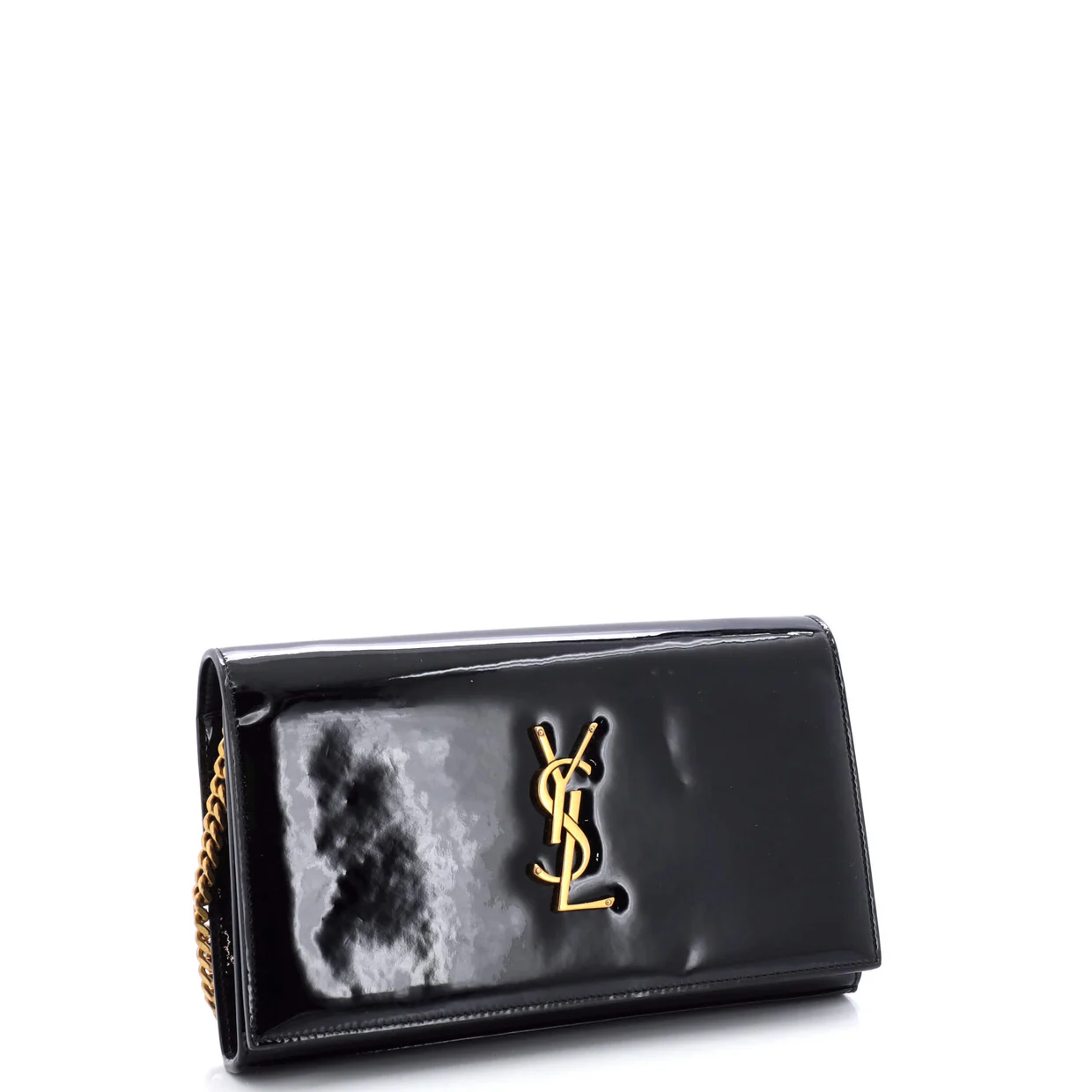 Classic Monogram Wallet on Chain Patent - Deep Luxury