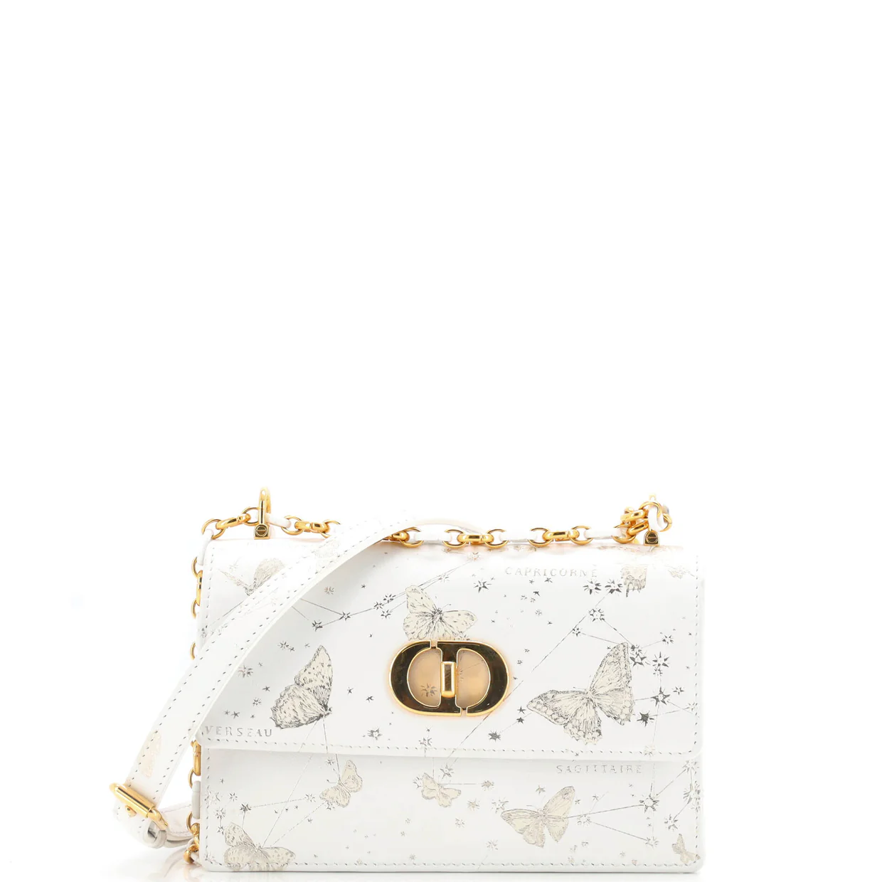 Miss Caro Flap Bag Printed Leather Mini - Deep Luxury