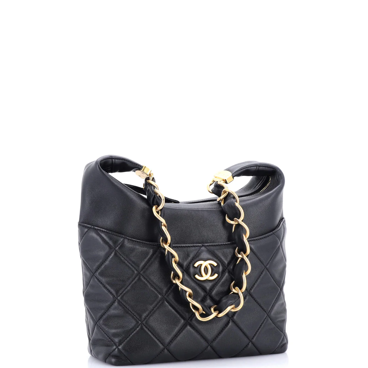 Close To Me Hobo Quilted Lambskin Small - Deep Luxury