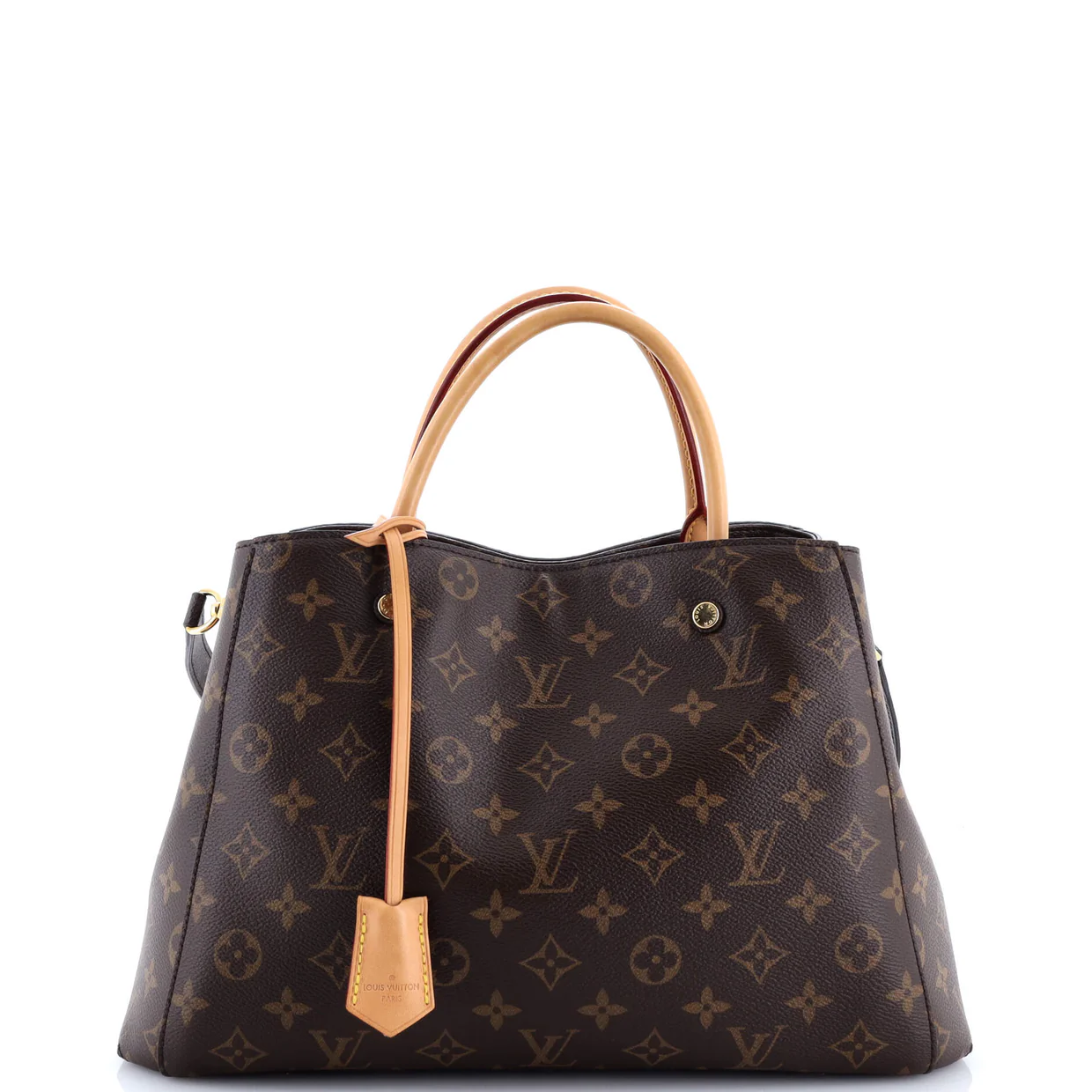 Montaigne Handbag Monogram Canvas MM - Deep Luxury