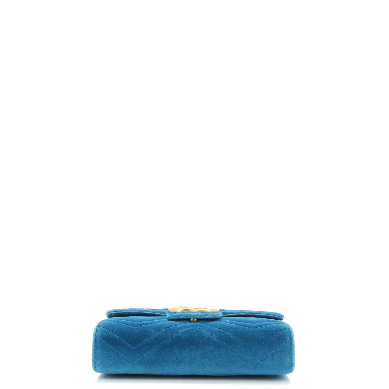 GG Marmont Chain Wallet Matelasse Velvet Mini - Deep Luxury