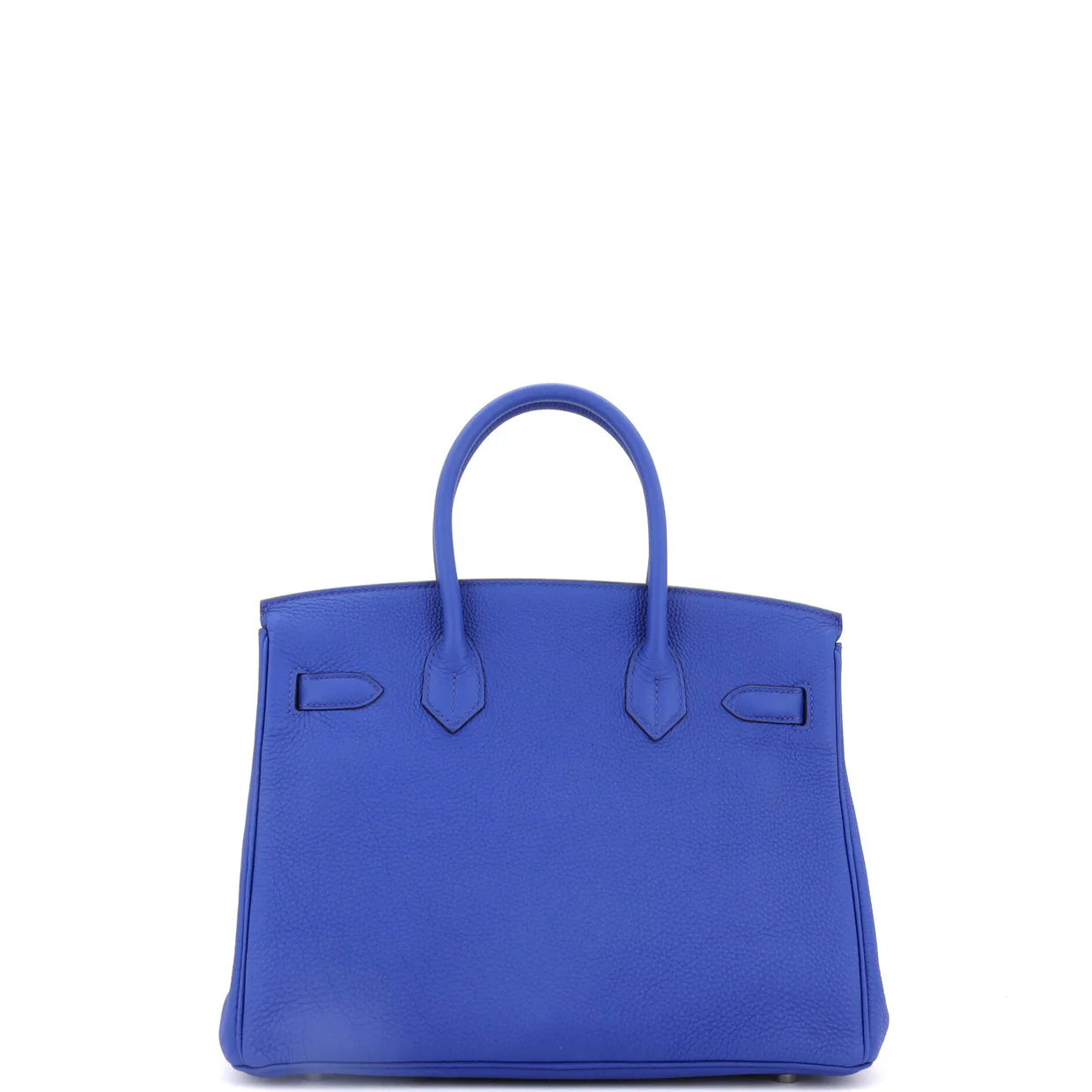 Birkin Handbag Bleu Electrique Togo with Palladium Hardware 30 - Deep Luxury