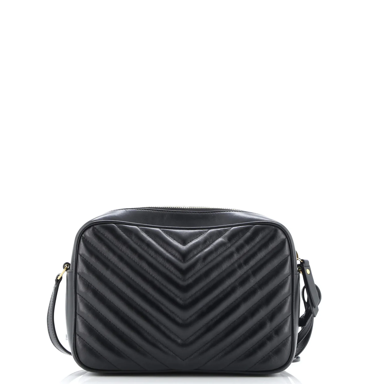 Lou Camera Bag Matelasse Chevron Leather Small - Deep Luxury