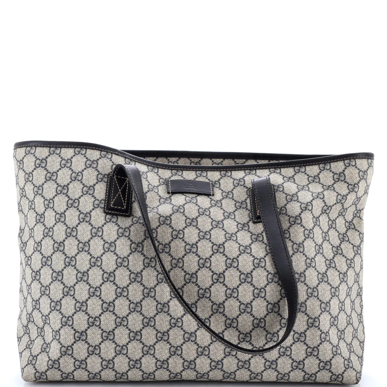 Plus Tote GG Coated Canvas with Leather Large - Deep Luxury