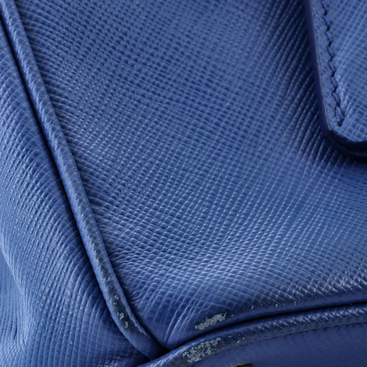 Double Zip Lux Tote Saffiano Leather Small - Deep Luxury