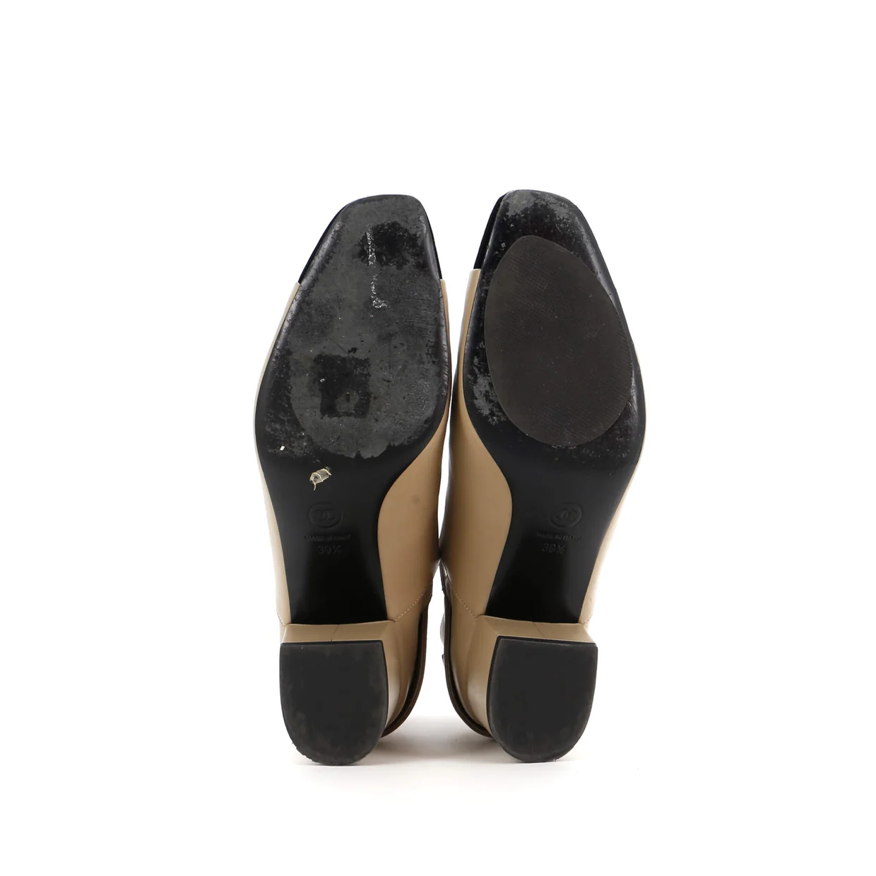 Women's Logo Cap Toe Short Ankle Boots Leather with Velvet - Deep Luxury
