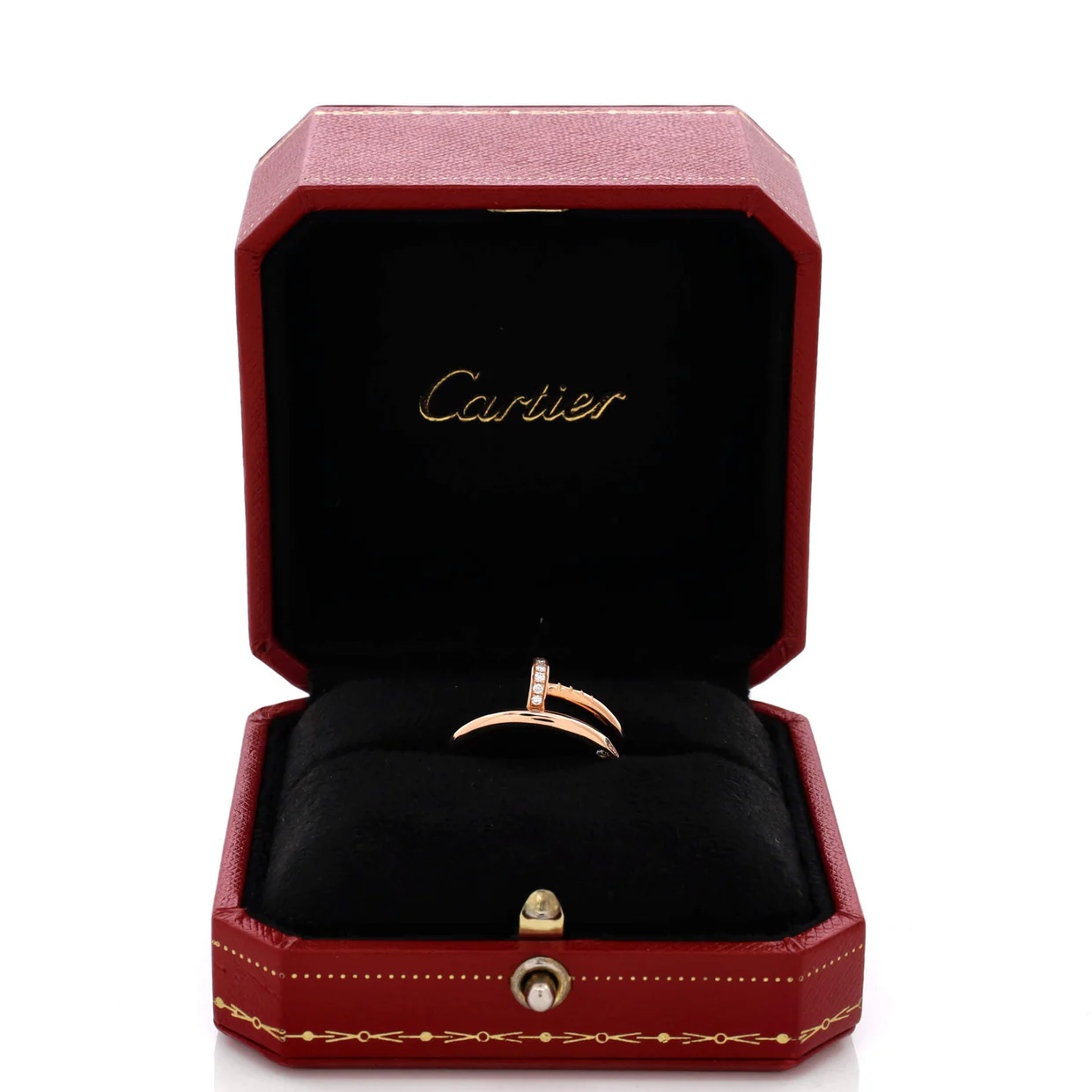 Juste un Clou Ring 18K Rose Gold and Diamonds - Deep Luxury