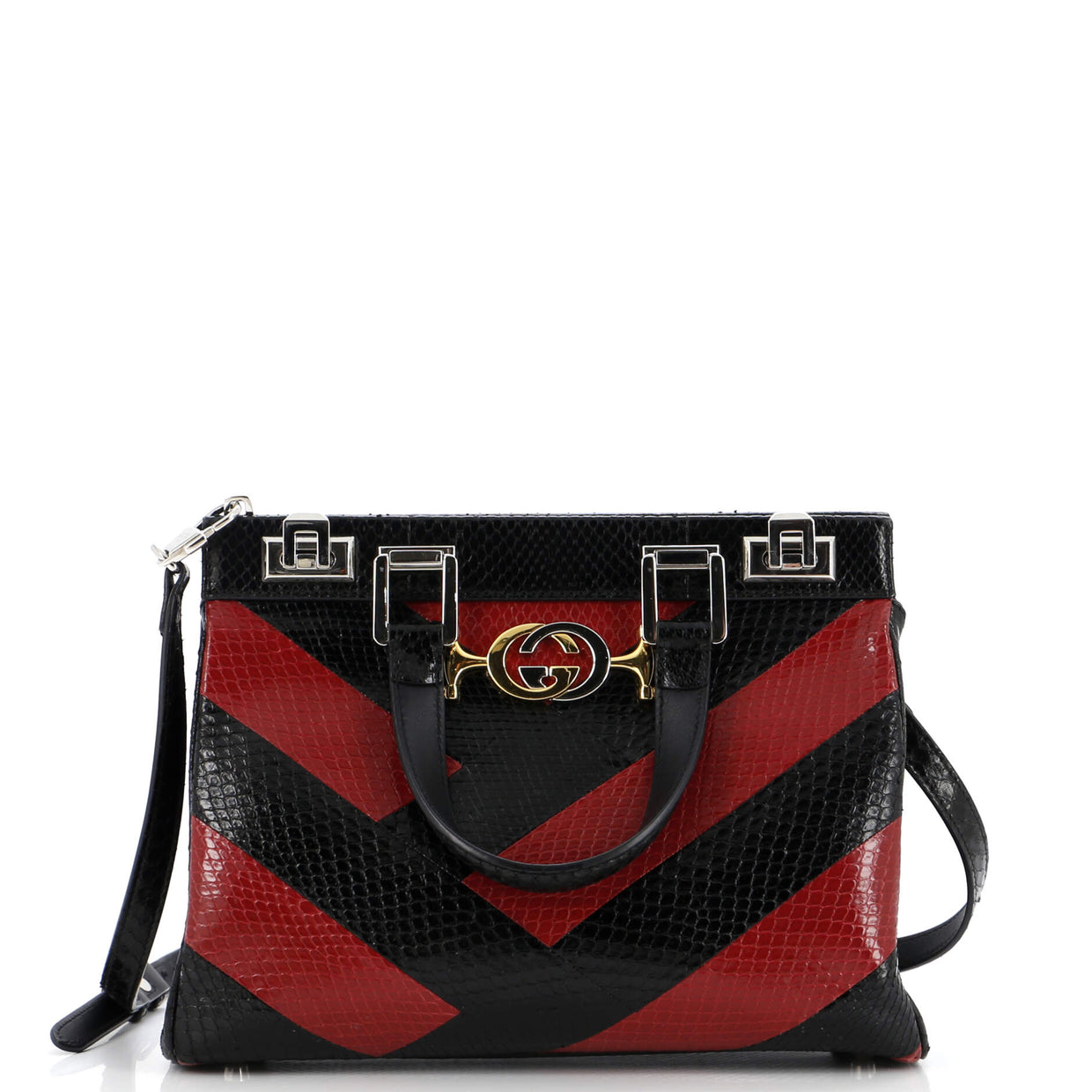 Zumi Top Handle Bag Python Small - Deep Luxury