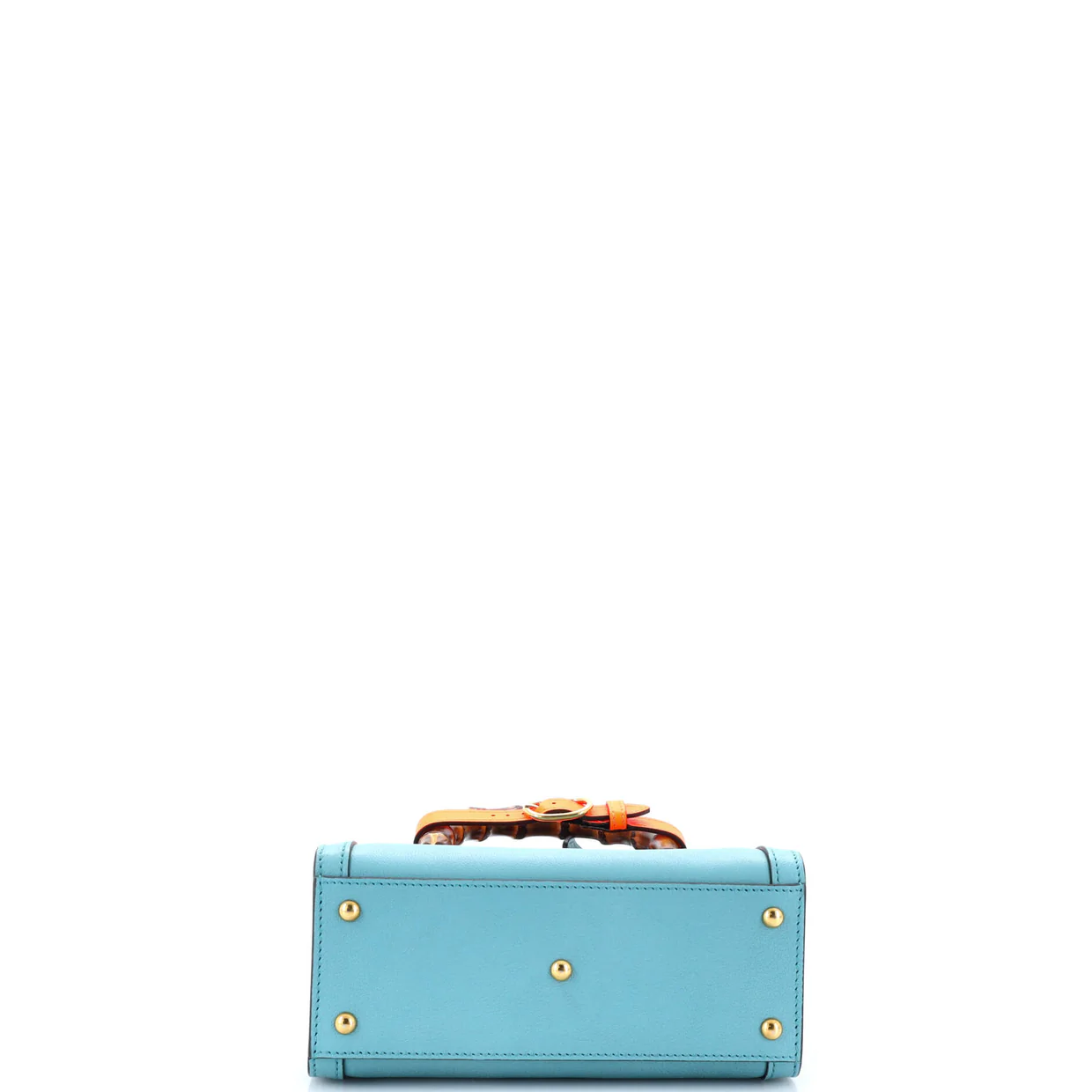 Diana NM Bamboo Handle Tote Leather Mini - Deep Luxury