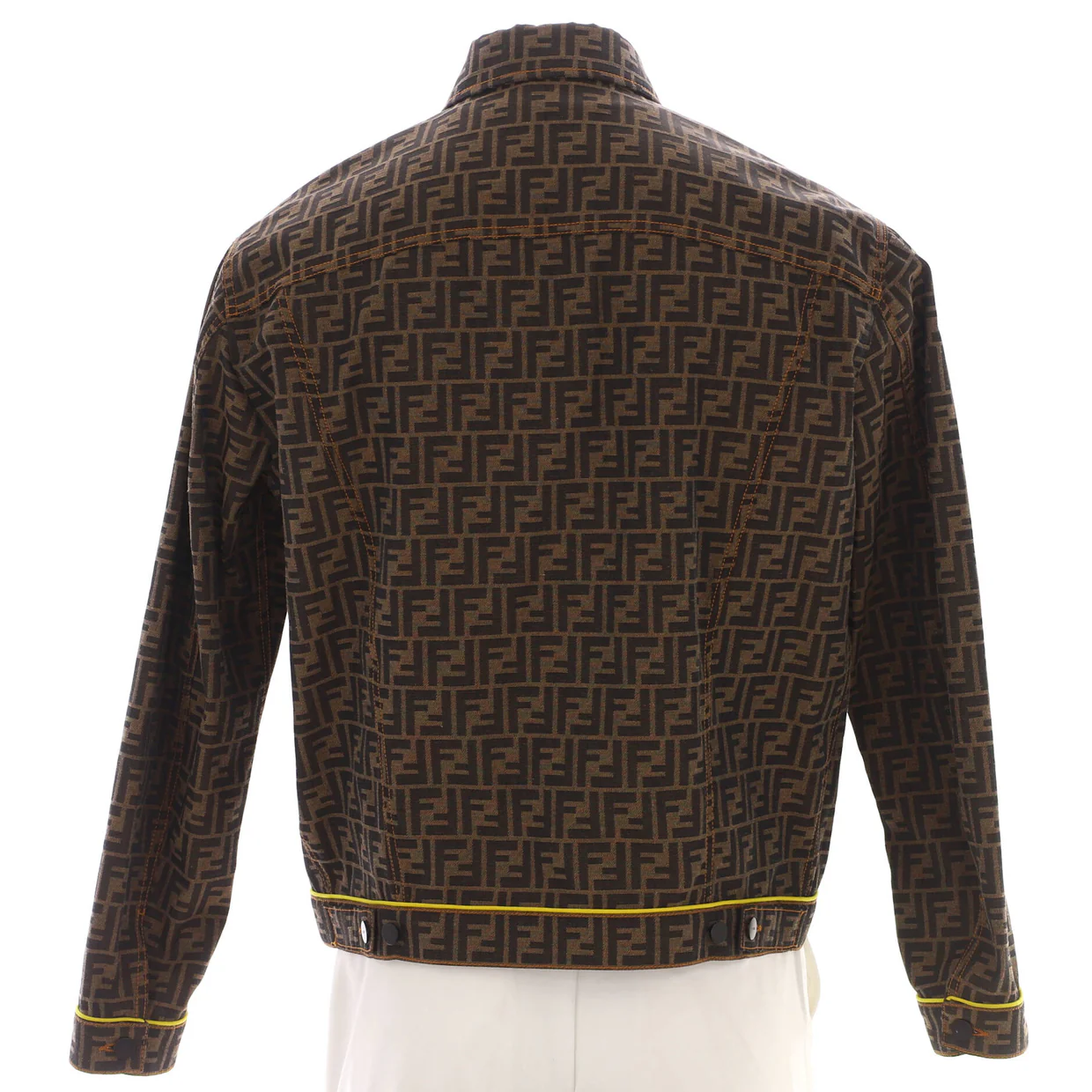 Men's Roma Amor Button Up Jacket Zucca Polyester and Cotton - Deep Luxury