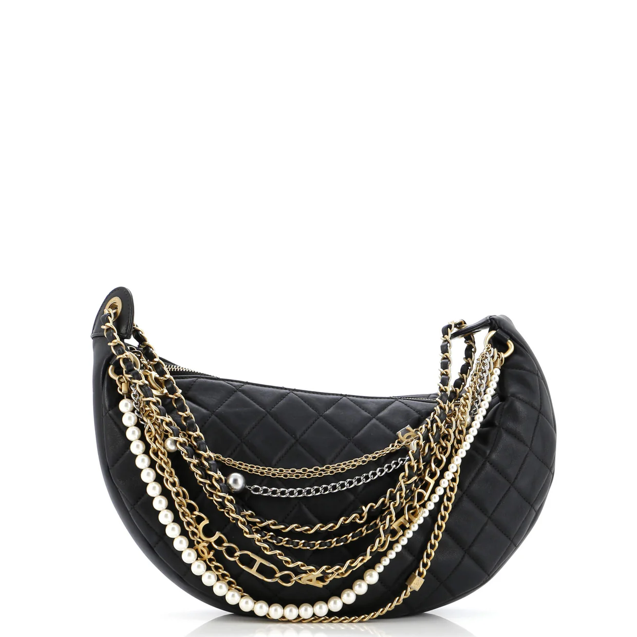 All About Chains Hobo Quilted Lambskin - Deep Luxury