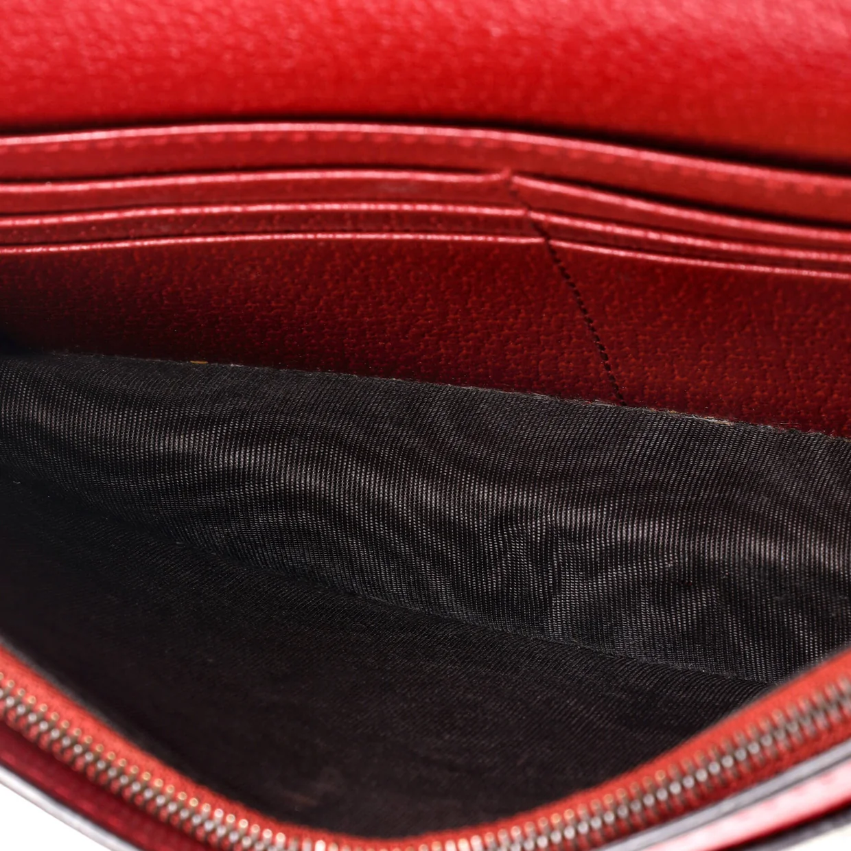 Queen Margaret Chain Wallet GG Coated Canvas Mini - Deep Luxury