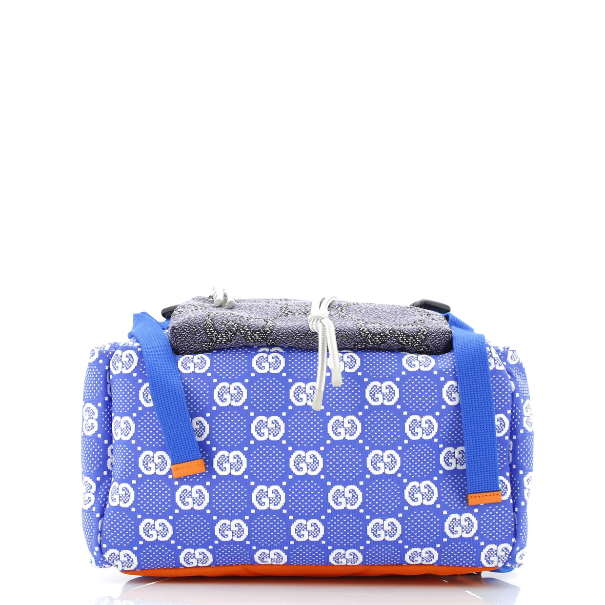 Panelled Double Buckle Backpack GG Jacquard Nylon and Rubber Large - Deep Luxury