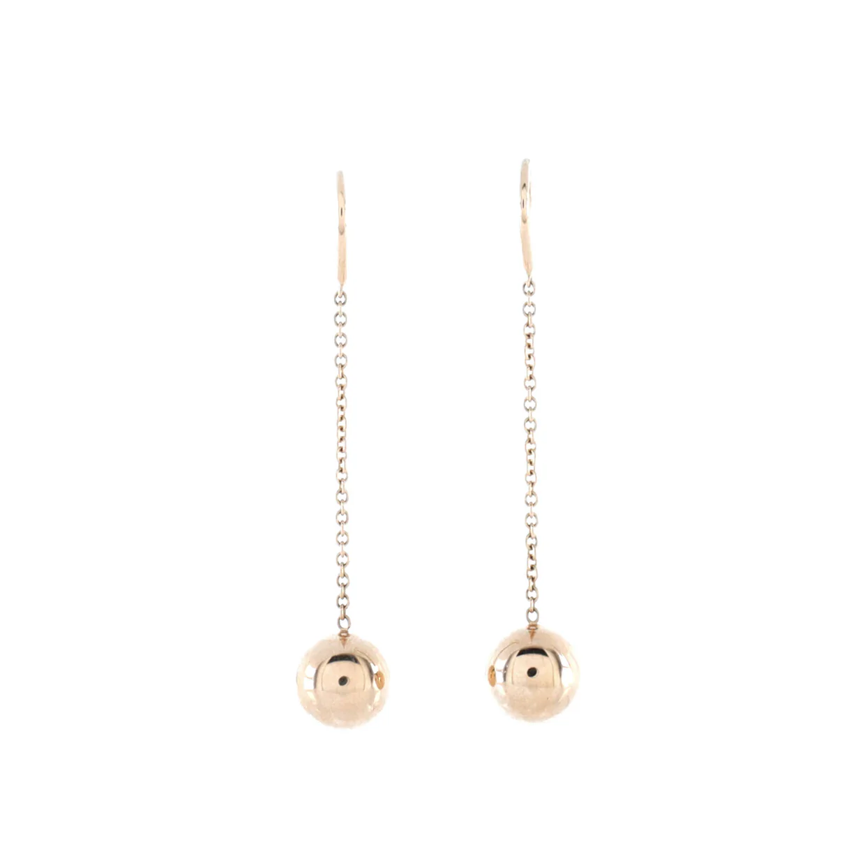 HardWear Ball Hook Drop Earrings 18K Rose Gold 10mm - Deep Luxury