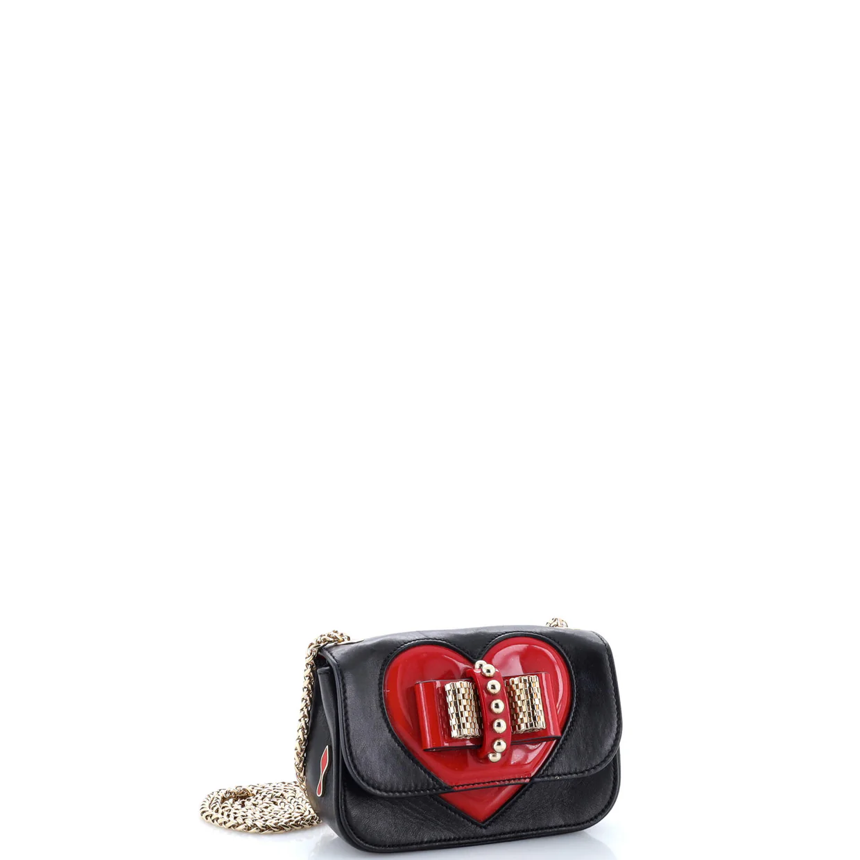 Sweet Charity Crossbody Bag Leather with Patent Mini - Deep Luxury