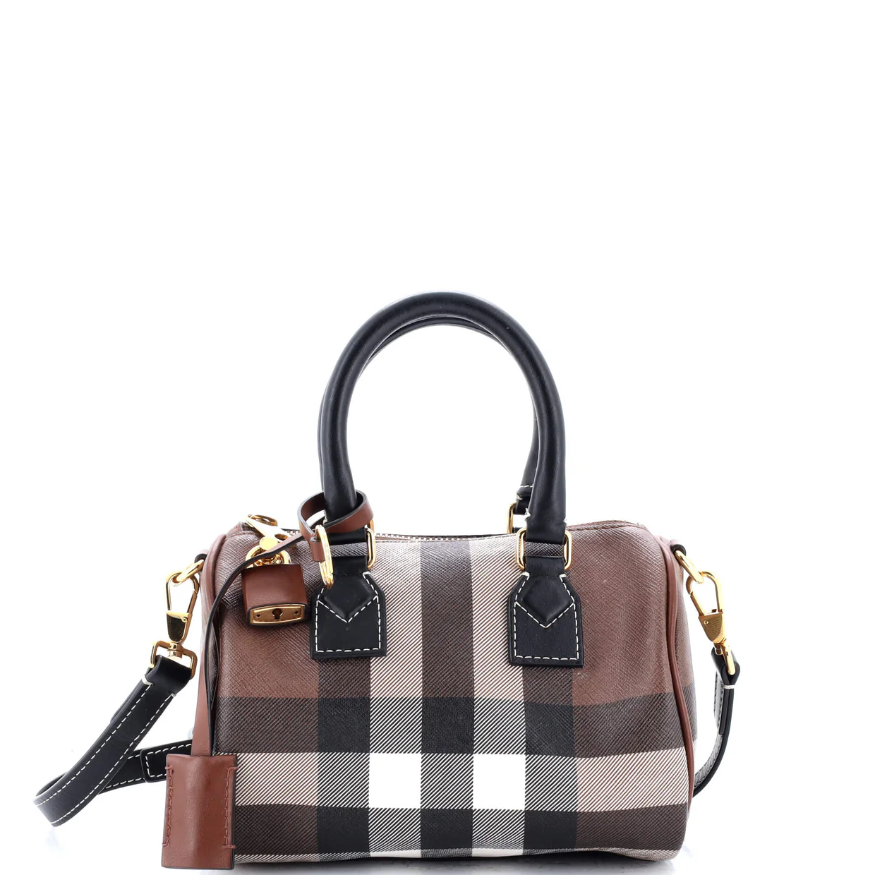 Bowling Bag Check E-Canvas Mini - Deep Luxury