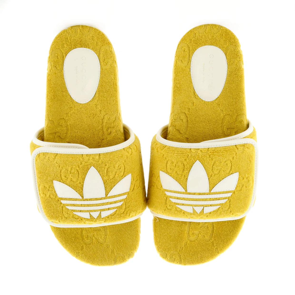 x Adidas Women's Platform Slide Sandals Terry Cloth - Deep Luxury