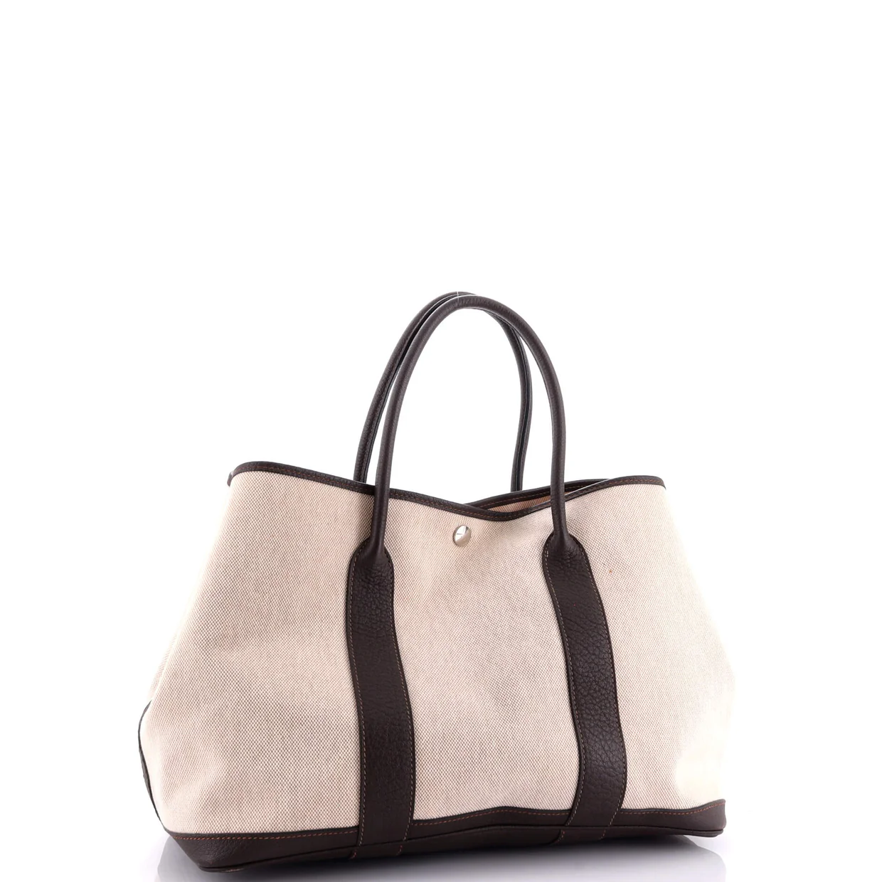 Garden Party Tote Toile and Leather 36 - Deep Luxury