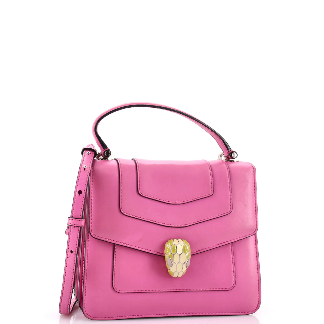 Serpenti Forever Top Handle Bag Leather Small - Deep Luxury